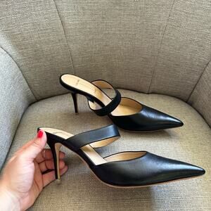 Black Suede Studio Aisha Mules